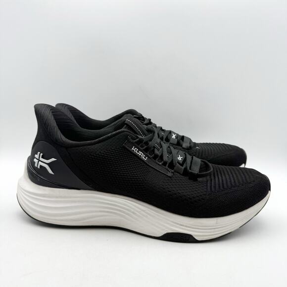 Kuru Mens Atom 2 Running Sneakers US 10 Wide EU 43 Black White Athletic EUC main image 14